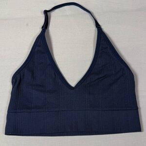 Victoria's Secret Pink Deep Blue Halter Bralette